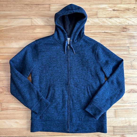 Weatherproof Vintage Men's Dark Blue Sherpa Hoodie - Picture 6 of 6